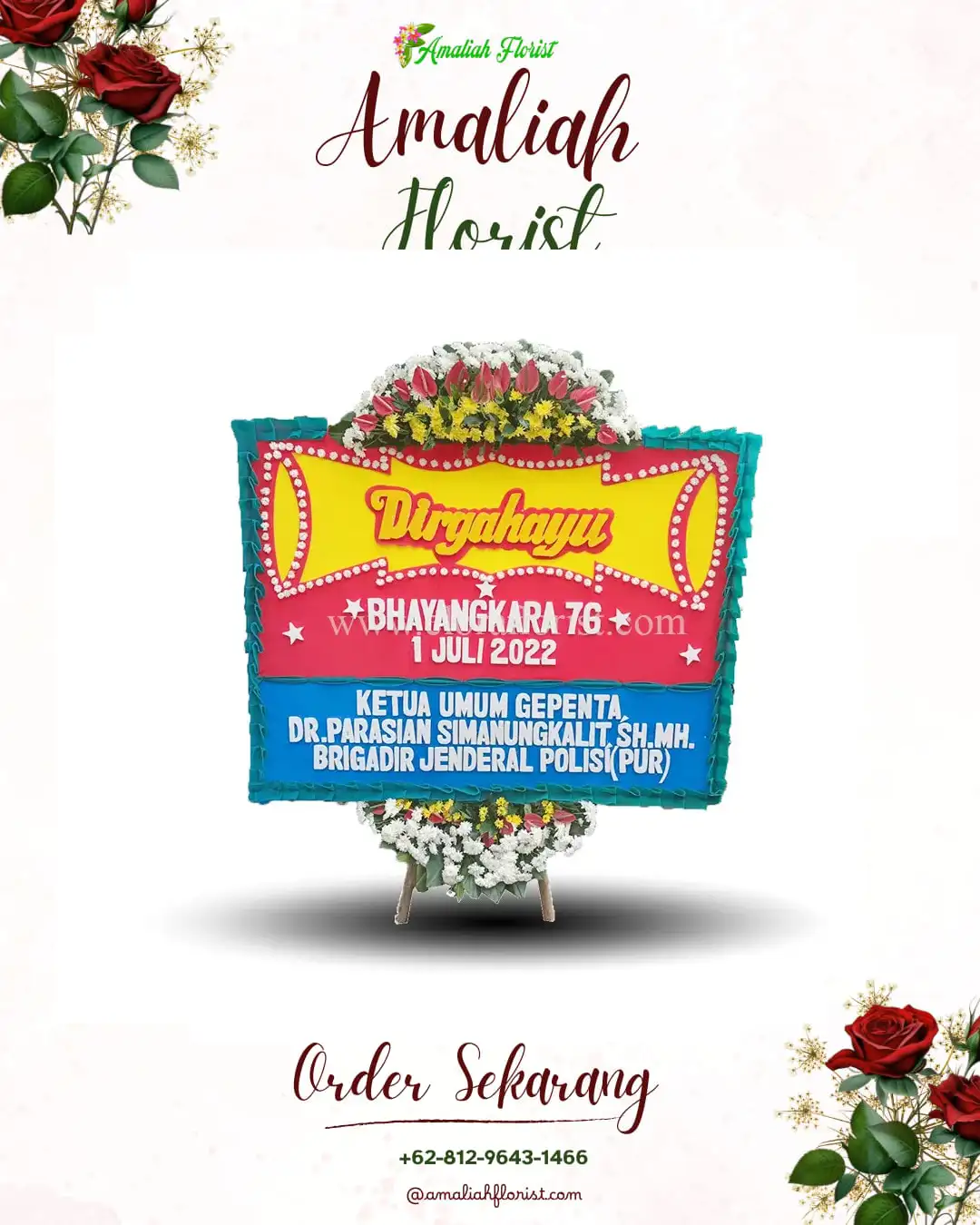 Papan Bunga HUT Ulang Tahun Tambaharjo